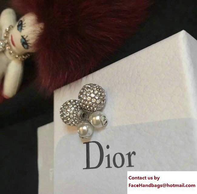Dior Tribales Earrings White Crystals 2017 - Click Image to Close