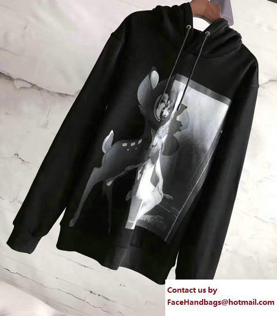 Givenchy Bambi Print Sweater Black/White 2017 - Click Image to Close