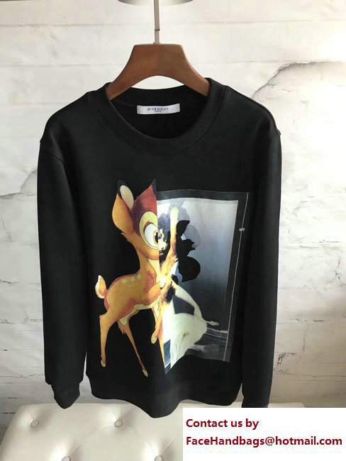 Givenchy Bambi Print Sweater Black/Yellow 2017 - Click Image to Close