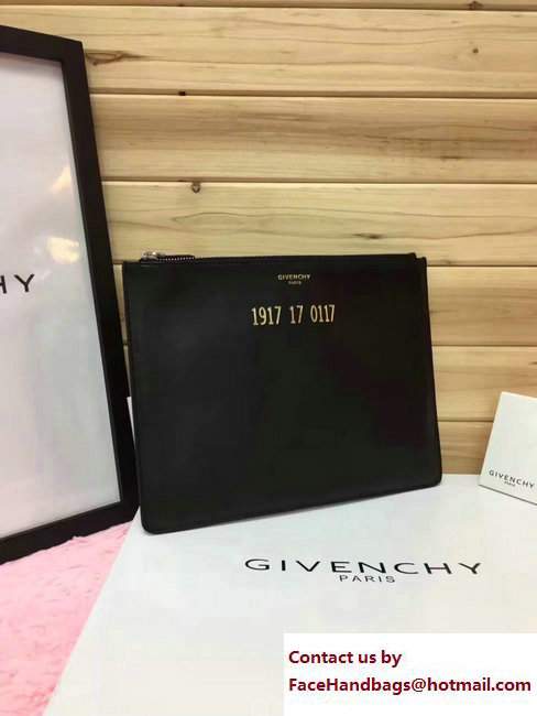 Givenchy Clutch Pouch Bag 1917 17 0117 Black 2017