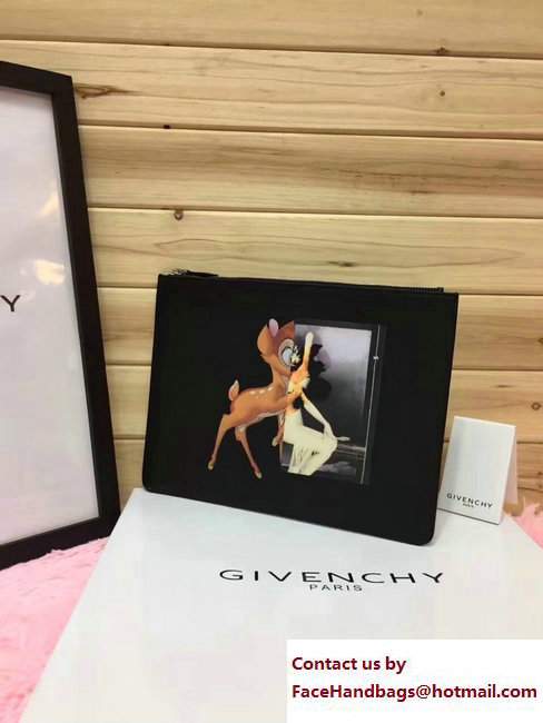 Givenchy Clutch Pouch Bag Bambi Black 2017 - Click Image to Close