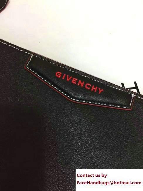 Givenchy Clutch Pouch Bag Black/Red 2017