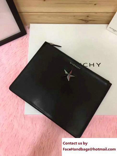 Givenchy Clutch Pouch Bag Black Star 2017