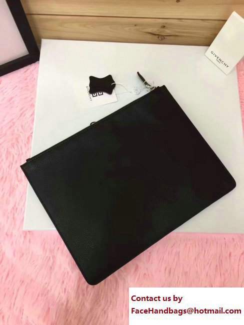 Givenchy Clutch Pouch Bag Flat Black 2017