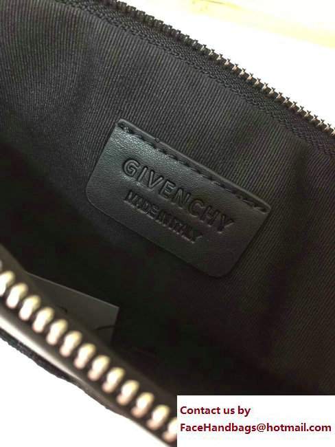 Givenchy Clutch Pouch Bag Gothic Logo Patches 2017