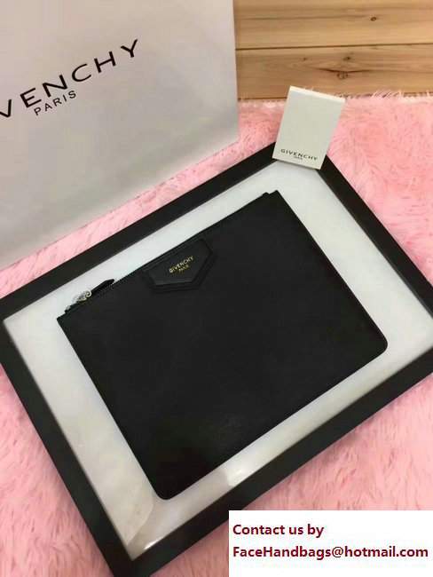 Givenchy Clutch Pouch Bag Grained Black 2017 - Click Image to Close