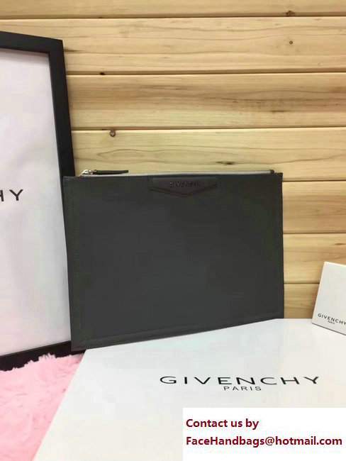 Givenchy Clutch Pouch Bag Gray 2017 - Click Image to Close