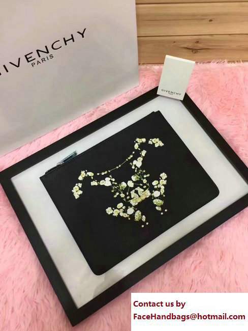Givenchy Clutch Pouch Bag Magnolia Black 2017