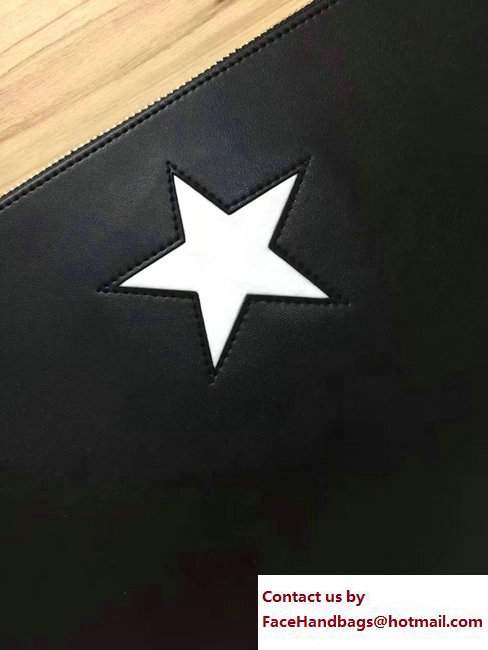 Givenchy Clutch Pouch Bag One White Star Black 2017 - Click Image to Close