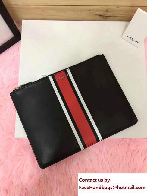 Givenchy Clutch Pouch Bag Red/White/Black 2017