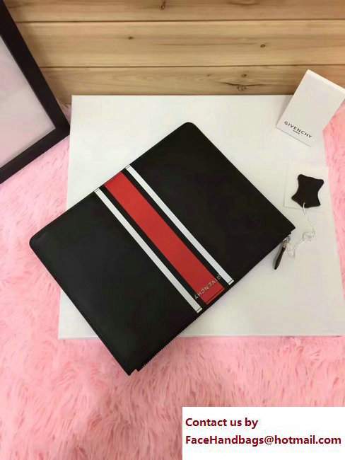 Givenchy Clutch Pouch Bag Red/White/Black 2017 - Click Image to Close