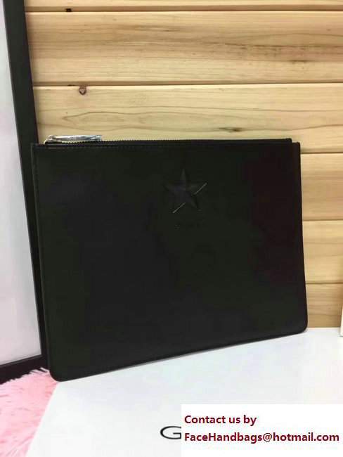 Givenchy Clutch Pouch Bag Star Black 2017 - Click Image to Close