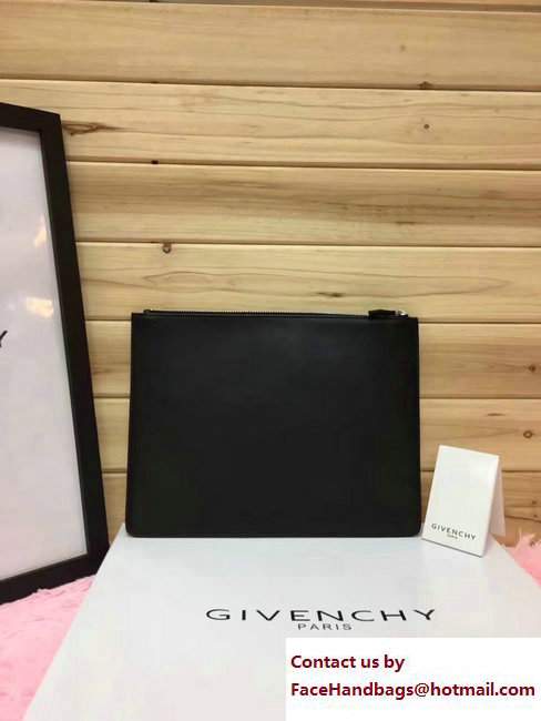 Givenchy Clutch Pouch Bag Strap Black 2017