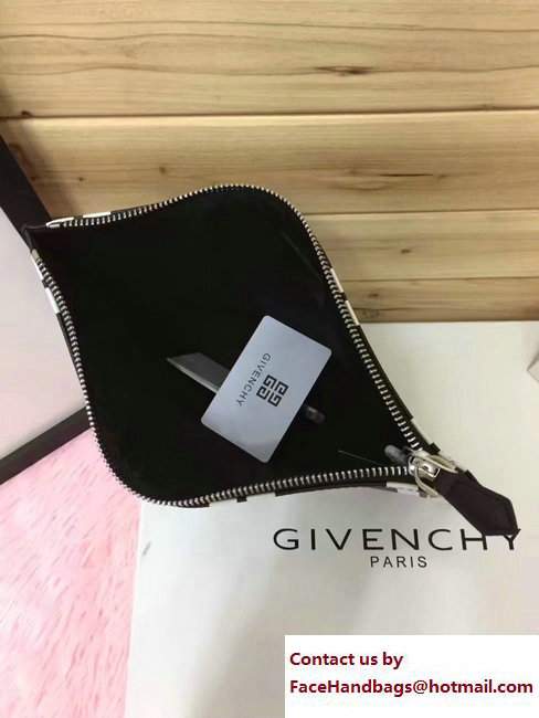 Givenchy Clutch Pouch Bag Vertical White Stripe Black 2017 - Click Image to Close