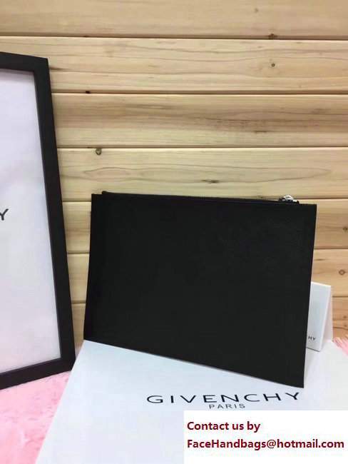 Givenchy Clutch Pouch Bag White Logo Black 2017 - Click Image to Close