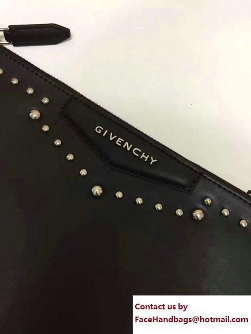 Givenchy Clutch Pouch Large Bag Studded Black 2017 - Click Image to Close