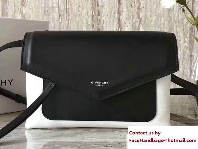 Givenchy Duetto Crossbody Flap Bag Black/White 2017 - Click Image to Close