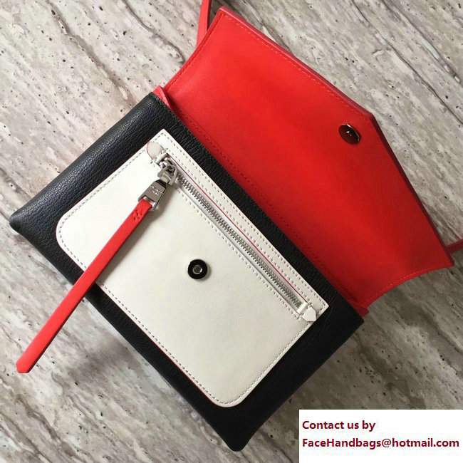 Givenchy Duetto Crossbody Flap Bag Red/White/Black 2017