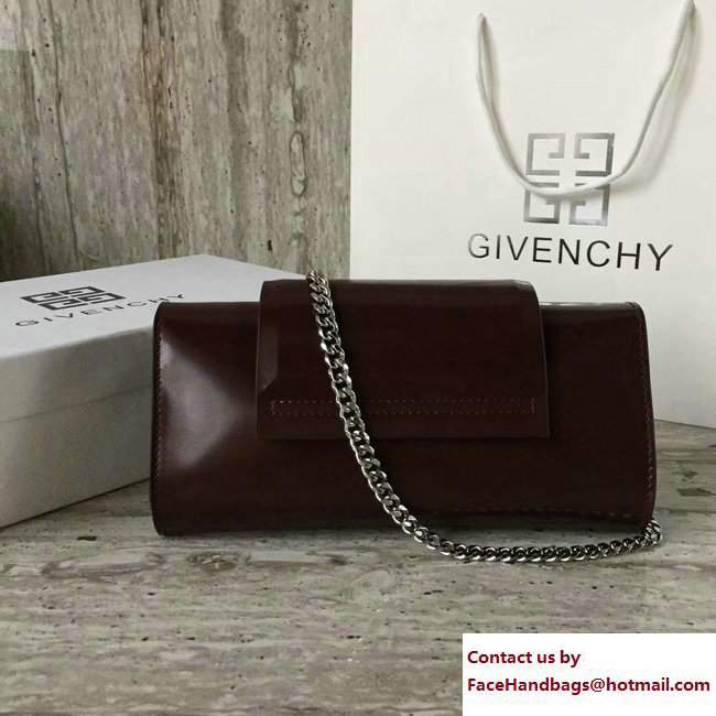 Givenchy Mini Infinity Chain Shoulder Bag Burgundy 2017 - Click Image to Close