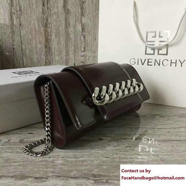 Givenchy Mini Infinity Chain Shoulder Bag Burgundy 2017