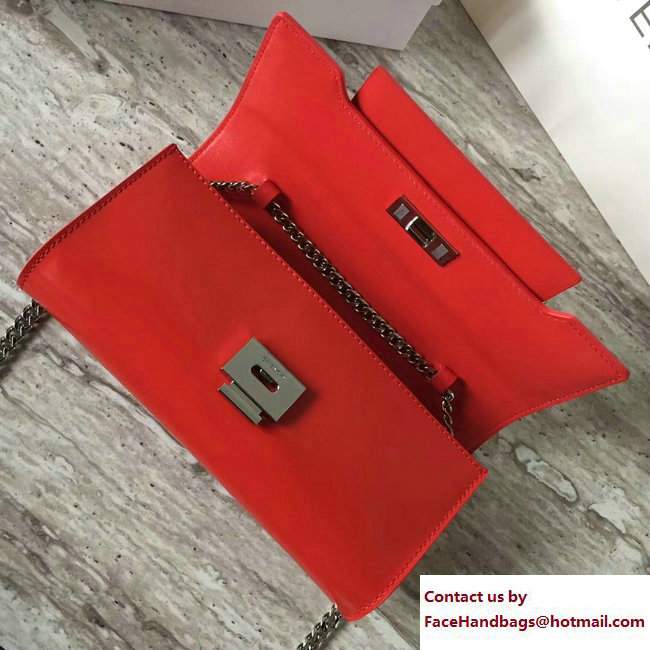 Givenchy Mini Infinity Chain Shoulder Bag Red 2017 - Click Image to Close