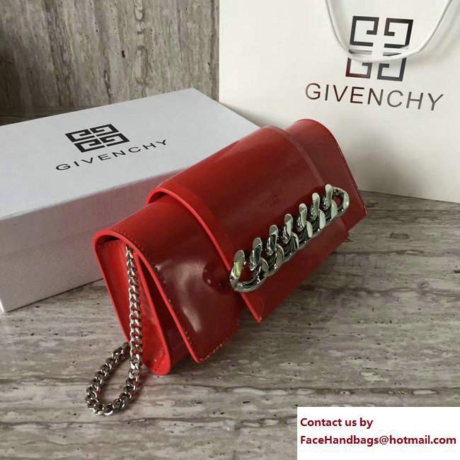 Givenchy Mini Infinity Chain Shoulder Bag Red 2017