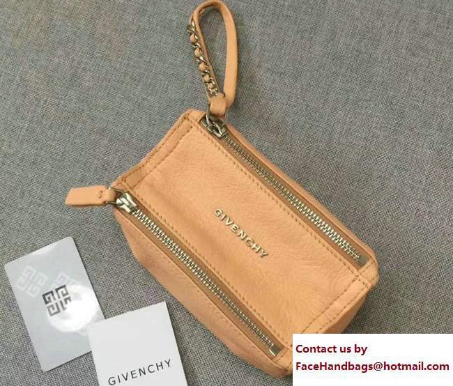 Givenchy Pandora Beauty Pouch Cosmetic Bag Apricot - Click Image to Close