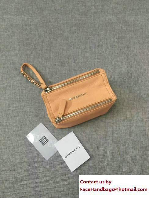 Givenchy Pandora Beauty Pouch Cosmetic Bag Apricot