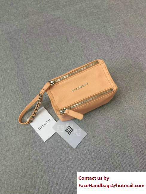 Givenchy Pandora Beauty Pouch Cosmetic Bag Apricot