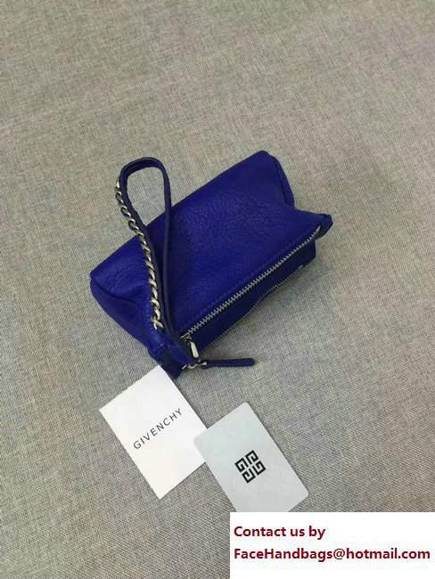 Givenchy Pandora Beauty Pouch Cosmetic Bag Blue