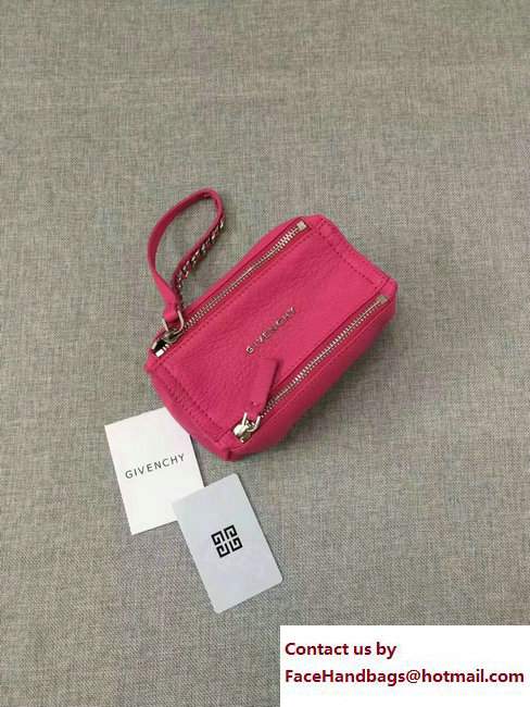 Givenchy Pandora Beauty Pouch Cosmetic Bag Fuchsia