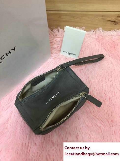 Givenchy Pandora Beauty Pouch Cosmetic Bag Gray