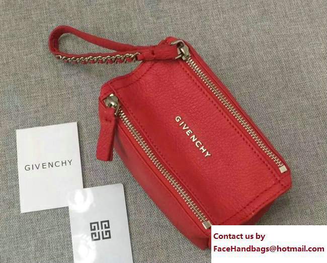 Givenchy Pandora Beauty Pouch Cosmetic Bag Red - Click Image to Close