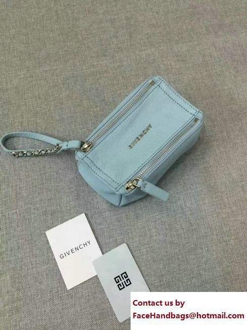Givenchy Pandora Beauty Pouch Cosmetic Bag Sky Blue - Click Image to Close