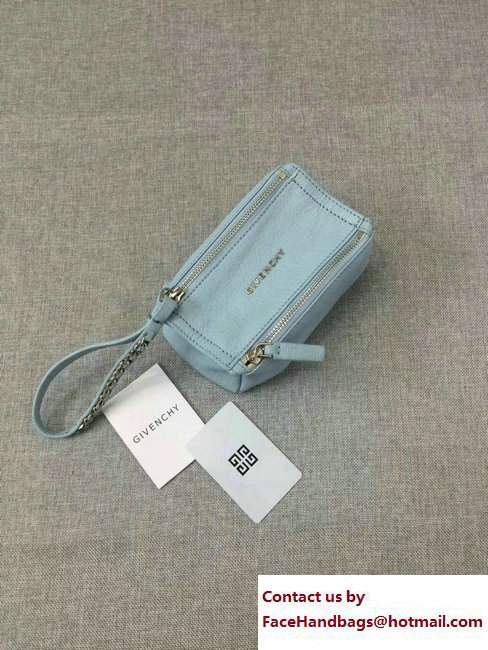 Givenchy Pandora Beauty Pouch Cosmetic Bag Sky Blue - Click Image to Close