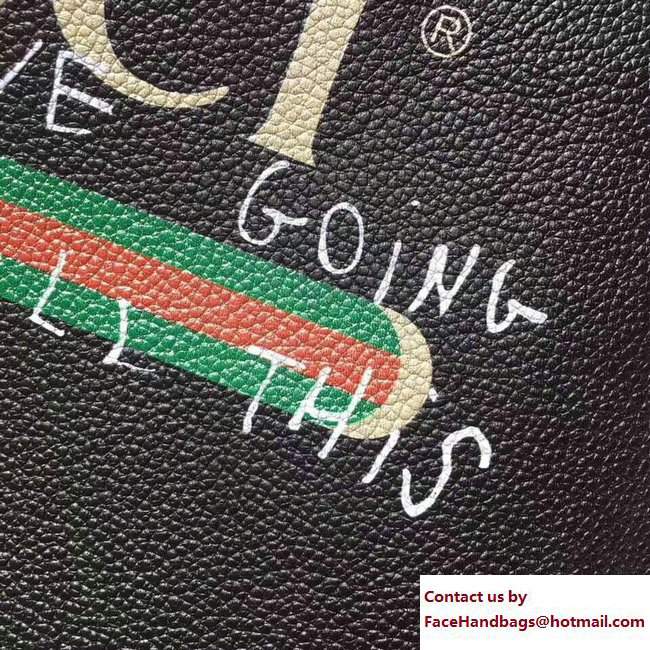 Gucci Coco Capitan Vintage Logo Pouch Clutch Bag Black 2017 - Click Image to Close