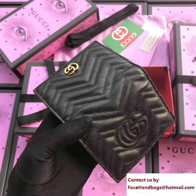 Gucci GG Marmont Card Case 466492 Black 2017