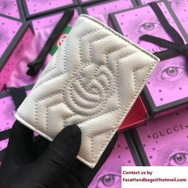 Gucci GG Marmont Card Case 466492 White 2017