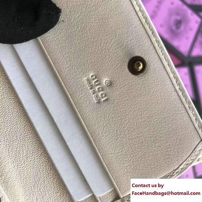 Gucci GG Marmont Card Case 466492 White 2017 - Click Image to Close