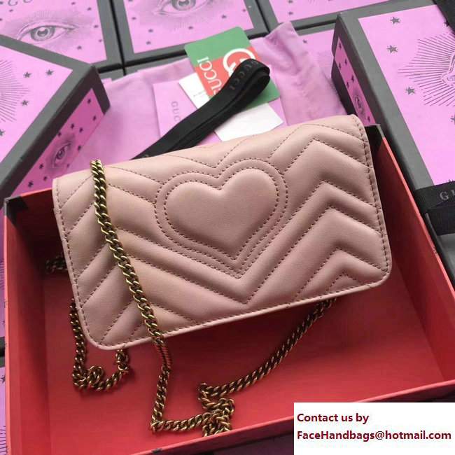 Gucci GG Marmont Metal Animal Insects Studs Mini Bag 488426 Pink 2017 - Click Image to Close