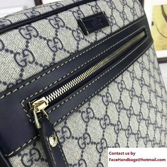 Gucci GG Supreme Canvas Messenger Bag 201448 Blue - Click Image to Close