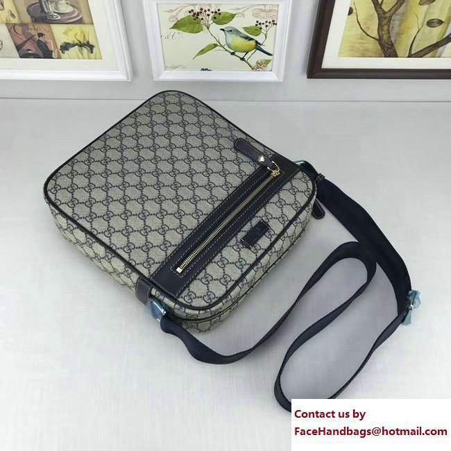 Gucci GG Supreme Canvas Messenger Bag 201448 Blue - Click Image to Close