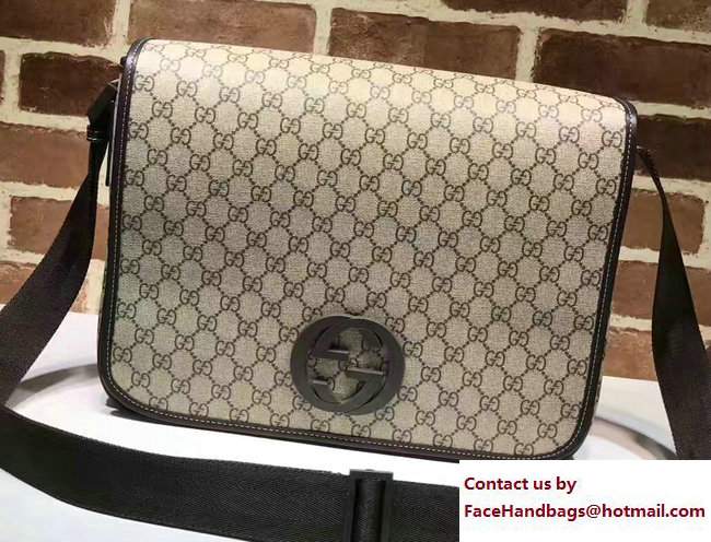 Gucci Interlocking G Large Messenger Bag 222291 Coffee