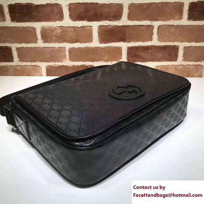 Gucci Interlocking G Large Messenger Bag 222291 Imprime Black - Click Image to Close