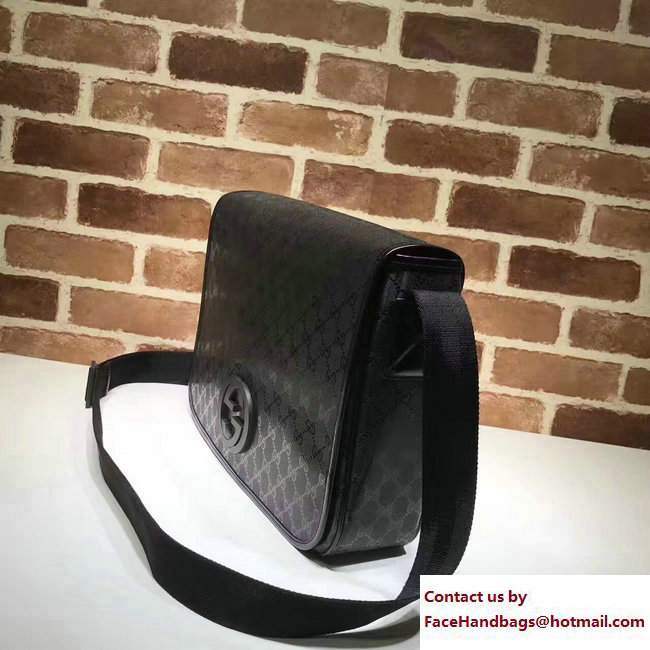 Gucci Interlocking G Large Messenger Bag 222291 Imprime Black - Click Image to Close