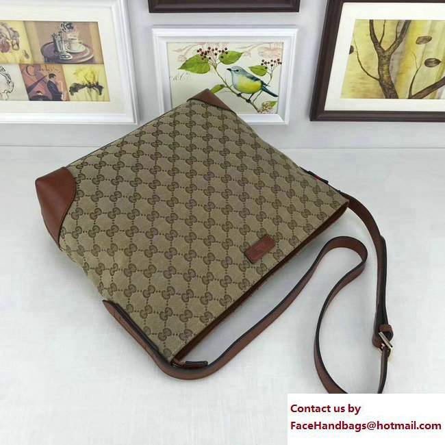Gucci Large Original GG Canvas Messenger Bag 308930 Brown - Click Image to Close