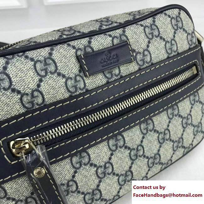 Gucci Original GG Canvas Shoulder Bag 201447 Blue - Click Image to Close
