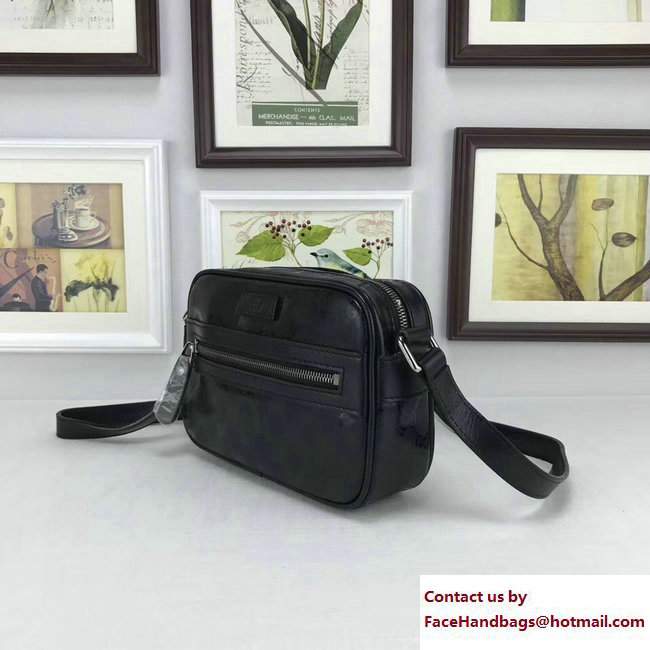 Gucci Original GG Canvas Shoulder Bag 201447 Imprime Black - Click Image to Close