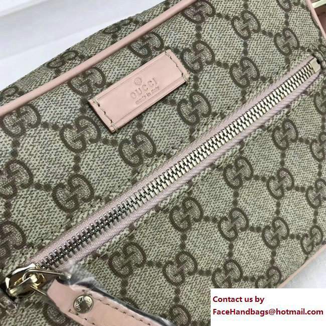 Gucci Original GG Canvas Shoulder Bag 201447 Nude Pink