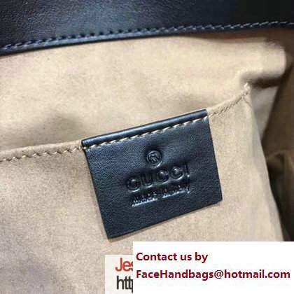 Gucci Padlock GG Supreme Backpack Bag 498194 Black 2017 - Click Image to Close